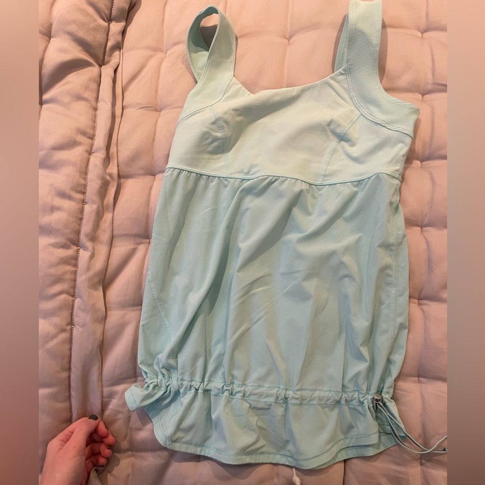 Lululemon Racerback Run Tank with adjustable cinch waist
